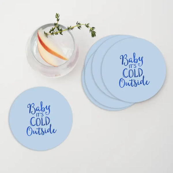 Personalized Paper Coasters - Round - Holiday