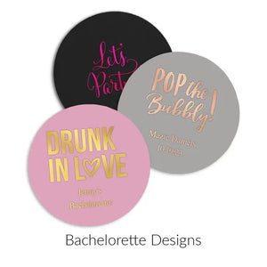 Personalized Paper Coasters - Round - Bachelorette