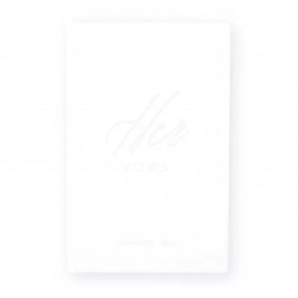 Personalized Velvet Vow Pocket Notebook - Her Vows