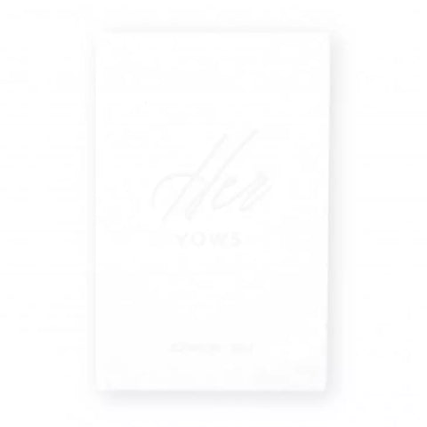 Personalized Velvet Vow Pocket Notebook - Her Vows