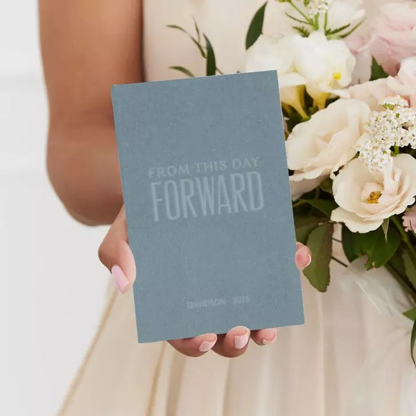 Personalized Velvet Vow Pocket Notebook - From This Day Forward