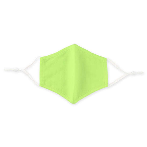 Adult Reusable, Washable 3 Ply Cloth Face Mask With Filter Pocket - Bright Green