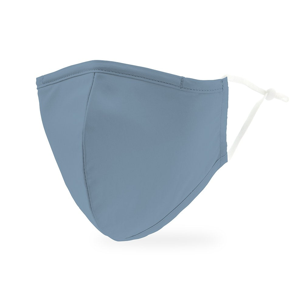 Adult Reusable, Washable 3 Ply Cloth Face Mask With Filter Pocket - Powder Blue