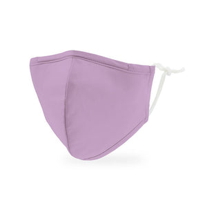 Kid's Reusable, Washable 3 Ply Cloth Face Mask With Filter Pocket - Lavender Purple