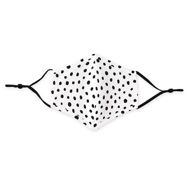 Adult Reusable, Washable 3 Ply Cloth Face Mask With Filter Pocket - Dalmatian Dot