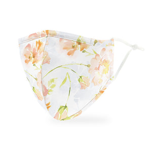 Adult Reusable, Washable 3 Ply Cloth Face Mask With Filter Pocket - Pastel Floral