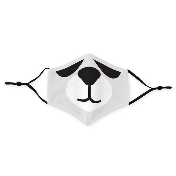 Kid's Reusable, Washable 3 Ply Cloth Face Mask With Filter Pocket - Panda