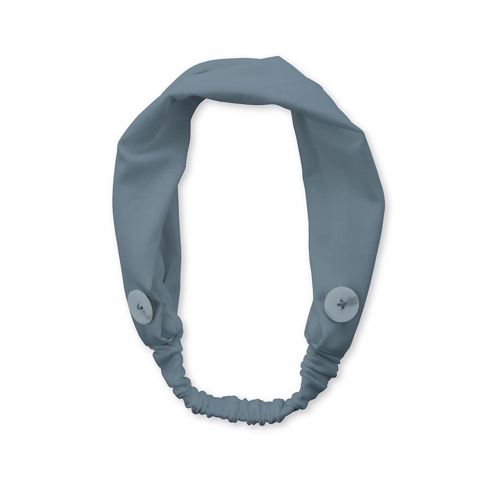 Adult Face Mask Headband Holder - Powder Blue