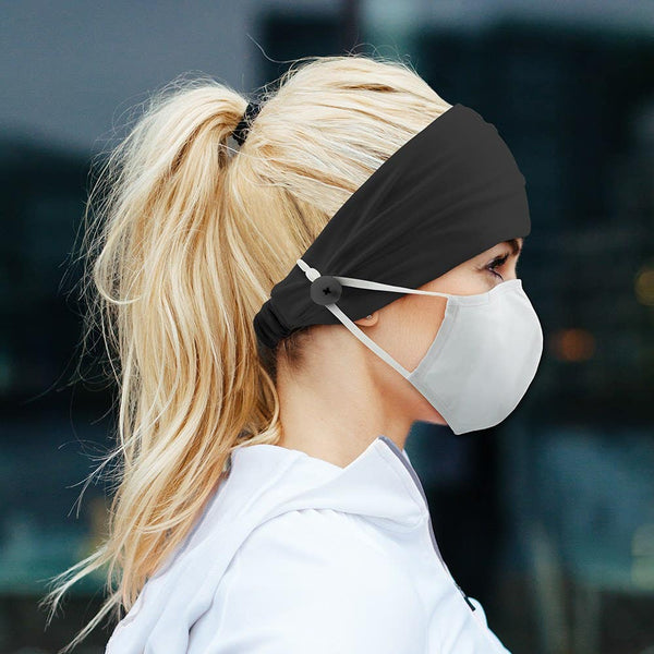 Adult Face Mask Headband Holder - Grey