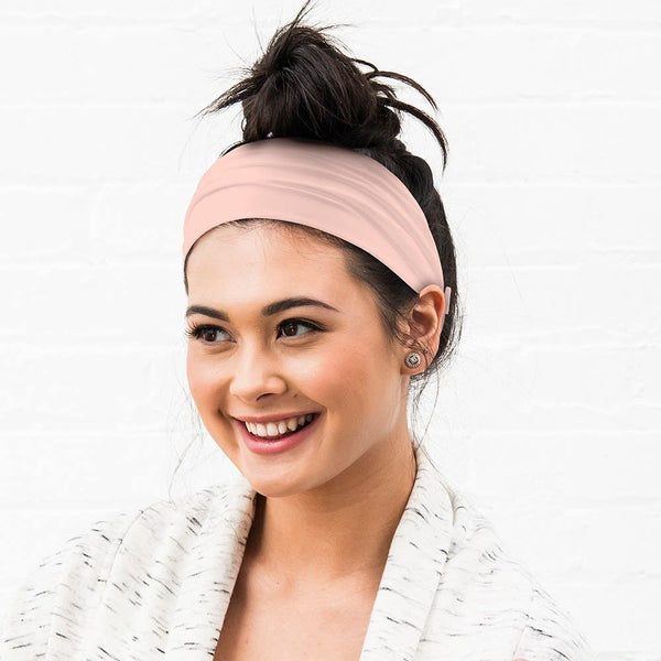 Adult Face Mask Headband Holder - Blush Pink