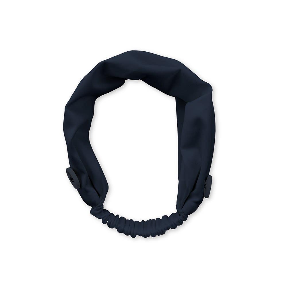 Kids Face Mask Headband Holder - Navy Blue