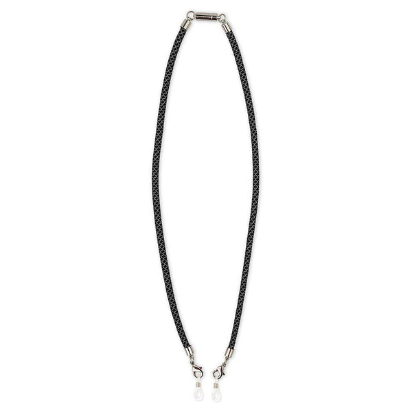 23" Face Mask Lanyard With Magnetic Safety Release - Black