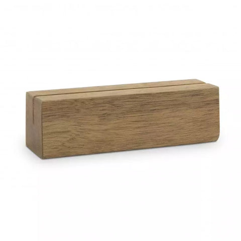 Wood Block Table Sign Holder - Natural