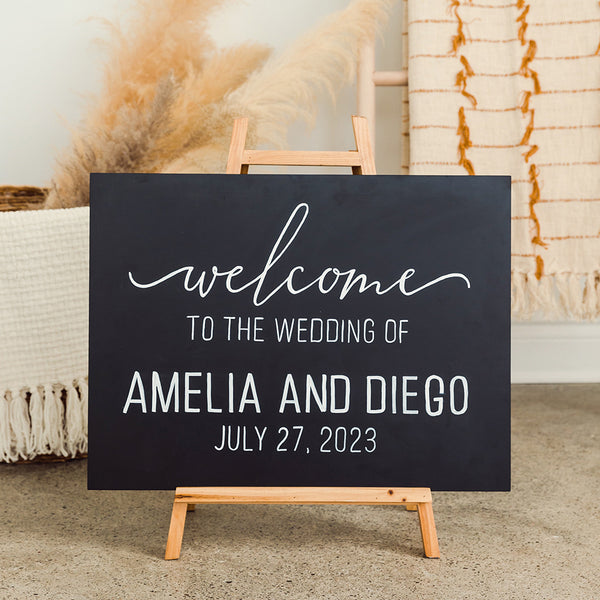 Large Wooden Wedding Display Easel