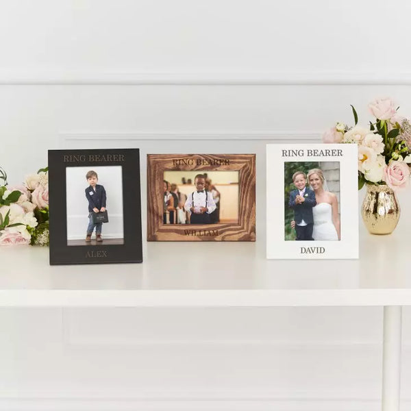 Personalized Wooden 5” x 7” Picture Frame - Ring Bearer