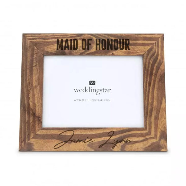 Personalized Wooden 5” x 7” Picture Frame - Maid of Honour