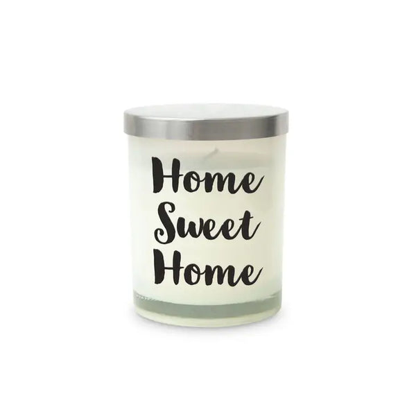 Personalized Glass Jar Gift Candle with Lid - Home Sweet Home