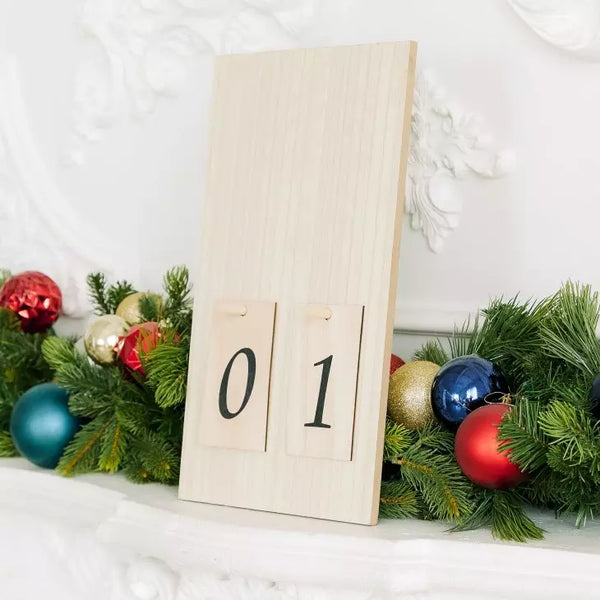 Wooden Countdown Calendar Sign