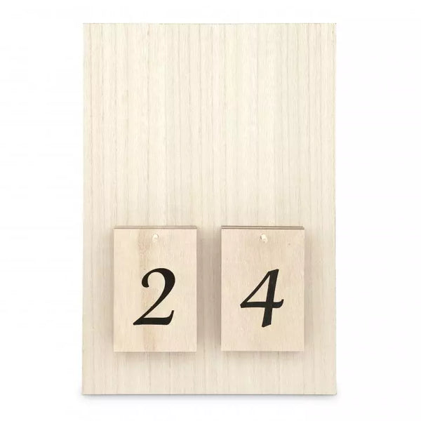 Wooden Countdown Calendar Sign