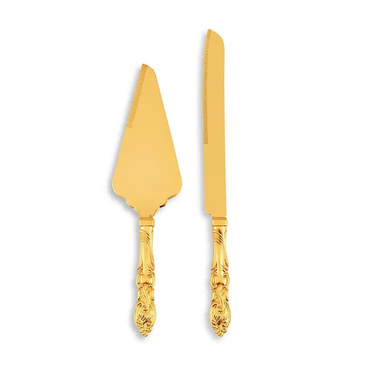 Cake Serving Set - Classic Gold Romance