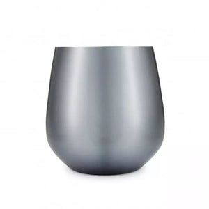 16 oz. Navy Metal Stemless Wine Glass