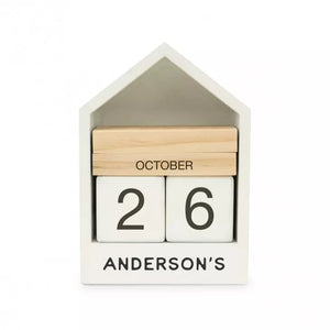 Personalized Wooden Block Countdown Calendar - Name