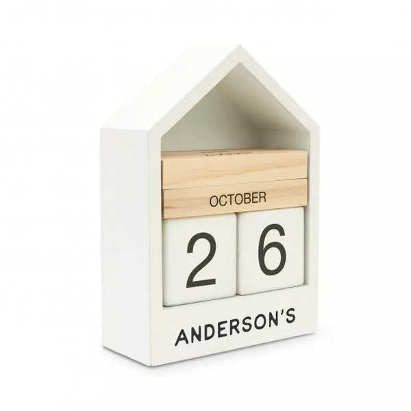 Personalized Wooden Block Countdown Calendar - Name