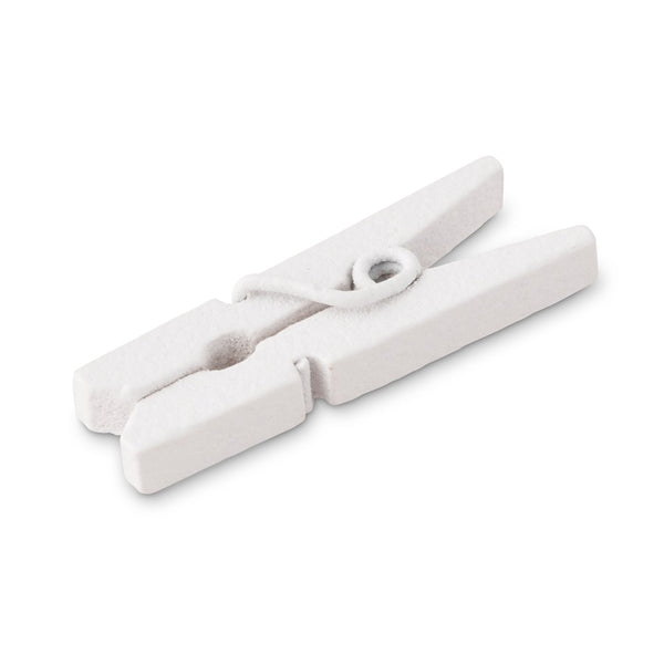 Mini Wooden Clips - White - Pack of 24