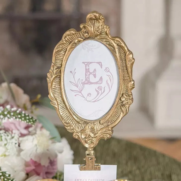 Oval Baroque Standing Frame - Gold