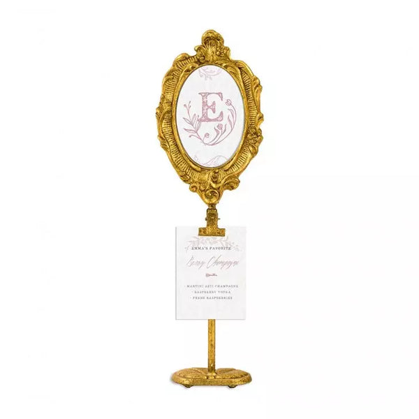 Oval Baroque Standing Frame - Gold