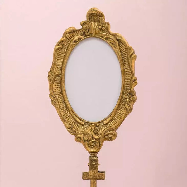 Oval Baroque Standing Frame - Gold