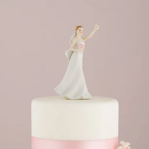 Victorious Bride Wedding Cake Topper Figurine