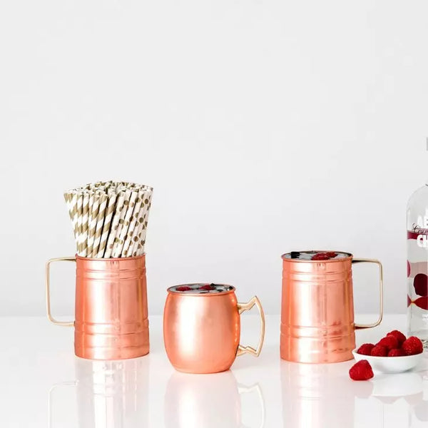 Plain Copper Moscow Mule Drink Stein