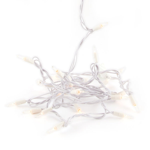 Decorative Incandescent Plug-In String Lights - White Garland