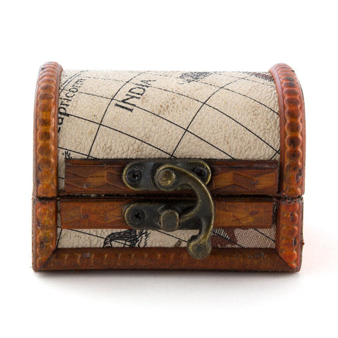 Mini Wooden Treasure Chest Favor(6)