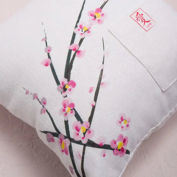 Cherry Blossom Square Ring Pillow