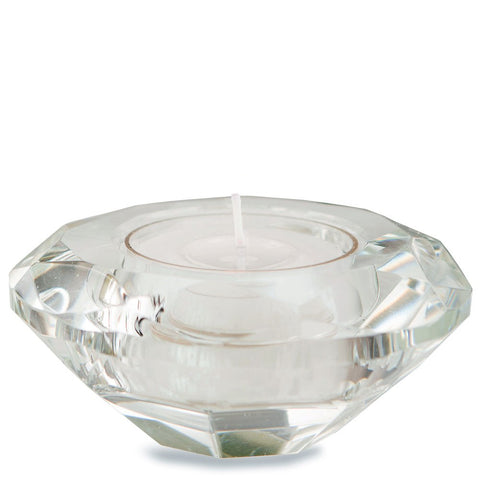 Crystal Tealight Holders - Clear - Set of 6