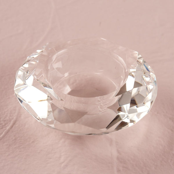 Crystal Tealight Holders - Clear - Set of 6