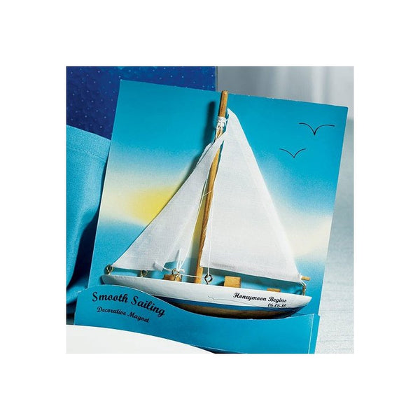 Sailboat Magnet Favor Gift - Smooth Sailing - Set of 6