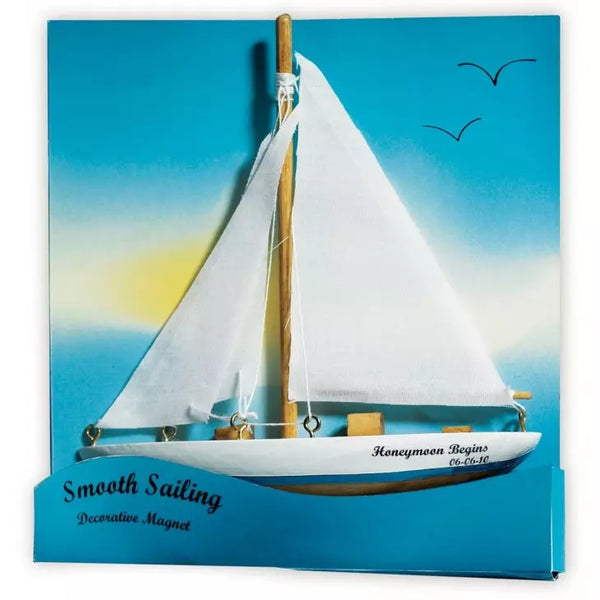 Sailboat Magnet Favor Gift - Smooth Sailing - Set of 6