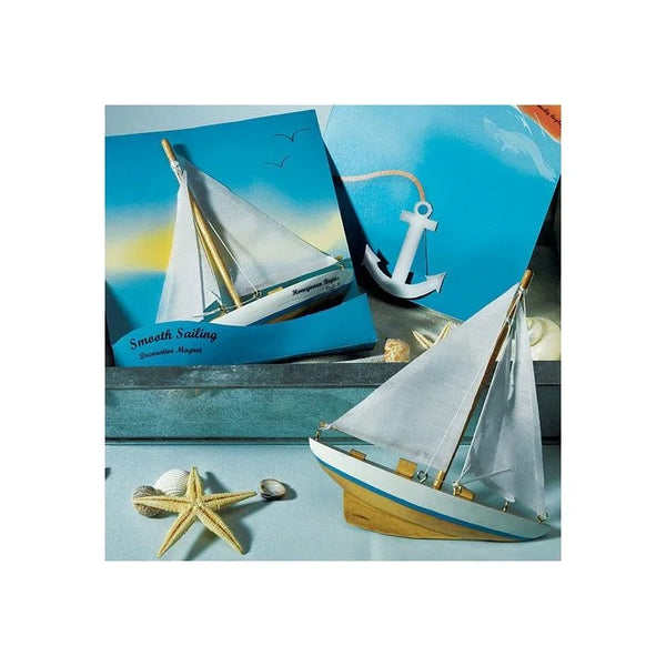 Sailboat Magnet Favor Gift - Smooth Sailing - Set of 6