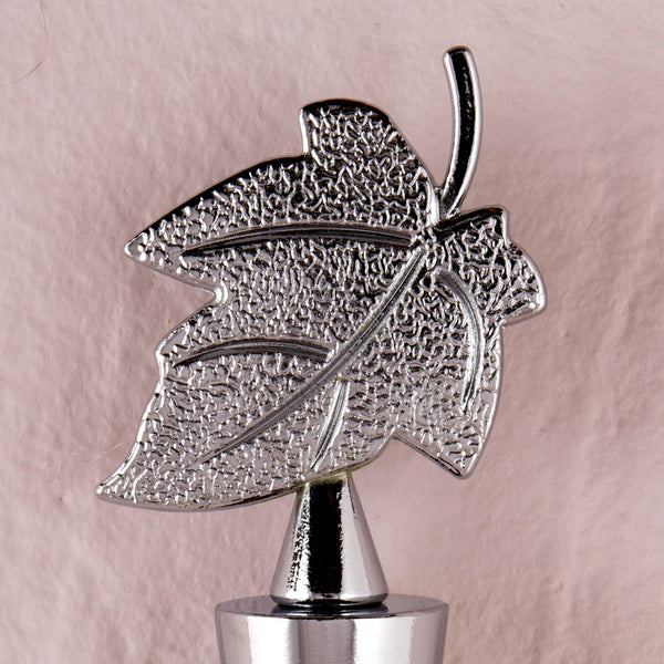 Silver Leaf Wine Bottle Stopper Gift Boxed