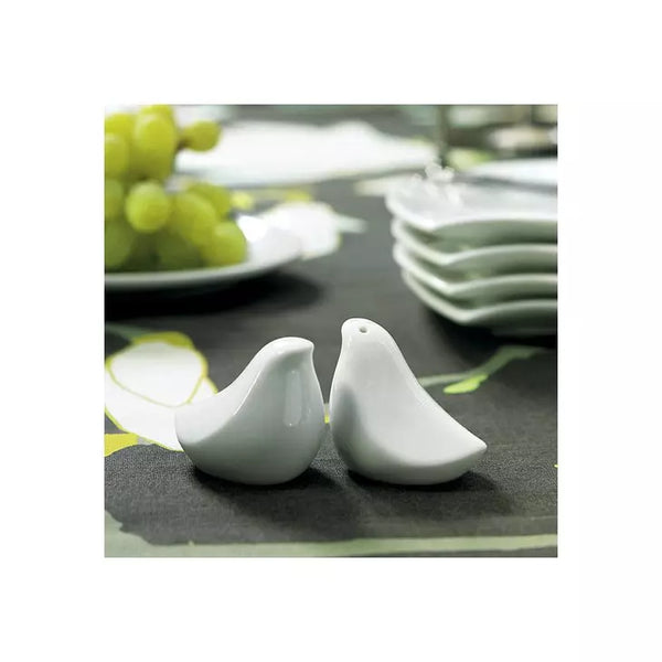 White Love Bird Salt And Pepper Shaker Wedding Favors