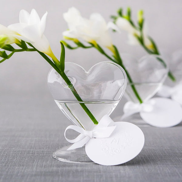 Small Clear Heart Shaped Vase (4)