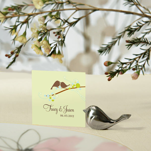 Love Bird Card Holders - Brushed Silver (8)