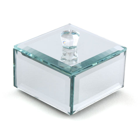 Small Mirrored Keepsake Box With Lid(4)