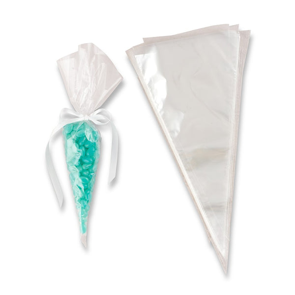 Cone Shape Clear Cellophane Candy Bags