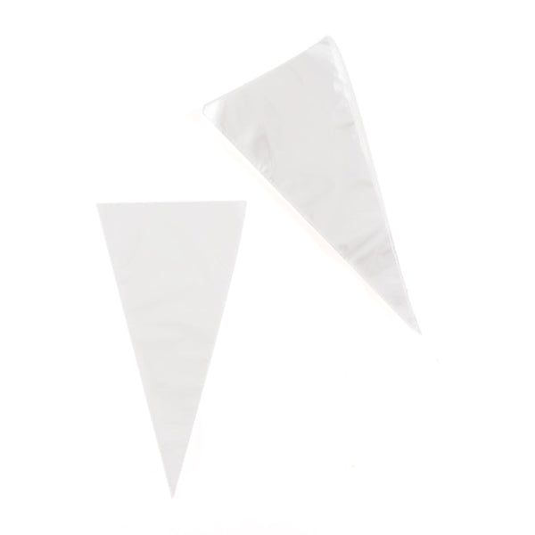 Cone Shape Clear Cellophane Candy Bags