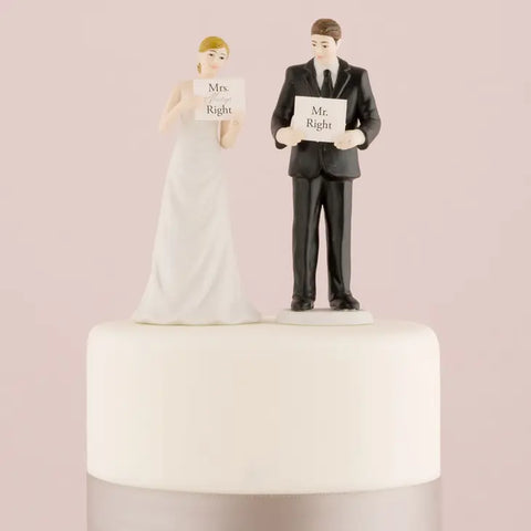 Read My Sign - Bride And Groom Figurines