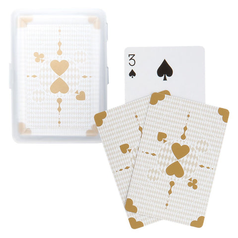 Metallic Gold Playing Cards With Case